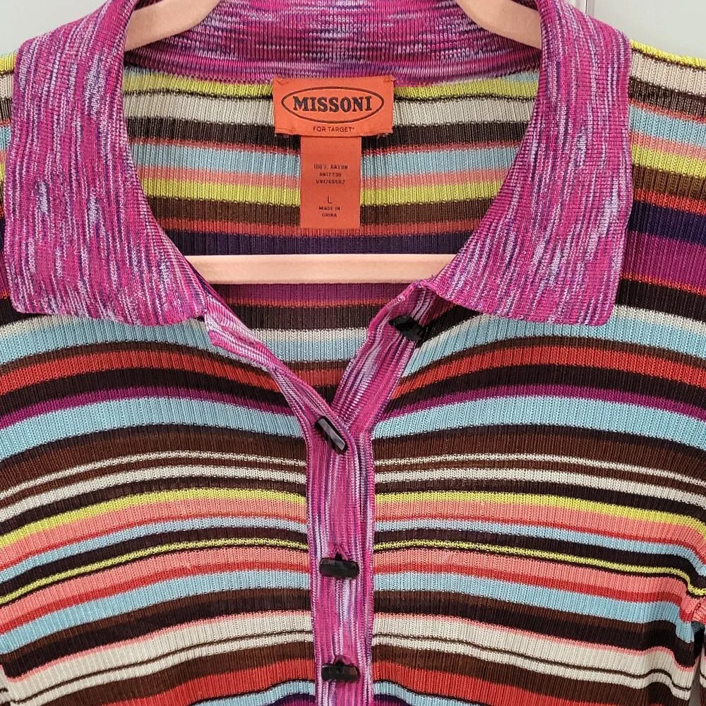 Rare striped Missoni for Target L/S Sweater - Picture 3 of 8